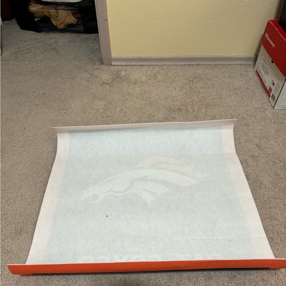 NFL Denver Broncos Felt Pat Fry Sign Football Decor - Picture 6 of 6